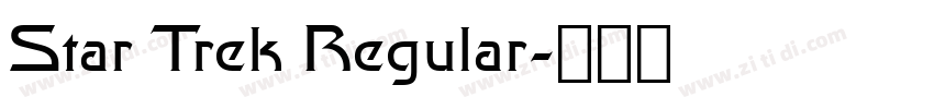 Star Trek Regular字体转换